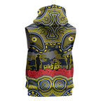 ANZAC Day North Queensland Cowboys Sleeveless Hoodie Military Memorial Aboriginal Indigenous Art