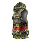 ANZAC Day North Queensland Cowboys Sleeveless Hoodie Military Memorial Aboriginal Indigenous Art