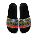 ANZAC Day North Queensland Cowboys Slide Sandals Military Memorial Aboriginal Indigenous Art