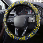 ANZAC Day North Queensland Cowboys Steering Wheel Cover Military Memorial Aboriginal Indigenous Art