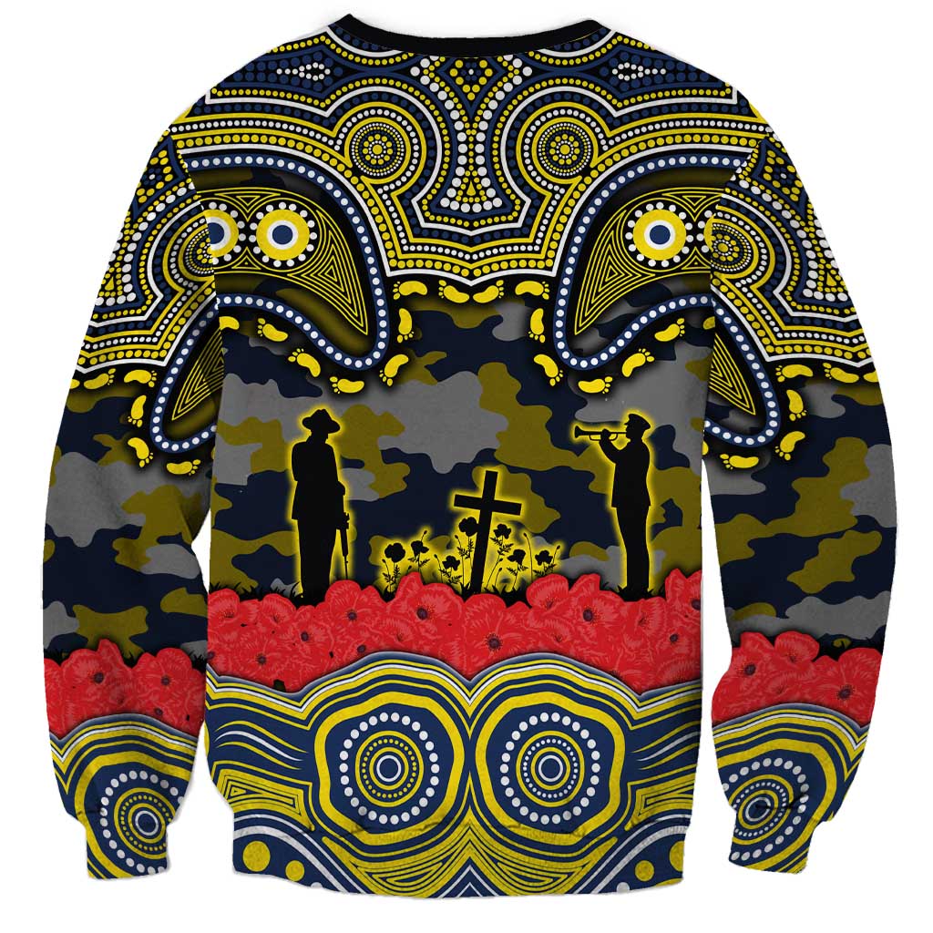 ANZAC Day North Queensland Cowboys Sweatshirt Military Memorial Aboriginal Indigenous Art