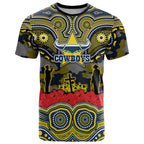 ANZAC Day North Queensland Cowboys T Shirt Military Memorial Aboriginal Indigenous Art