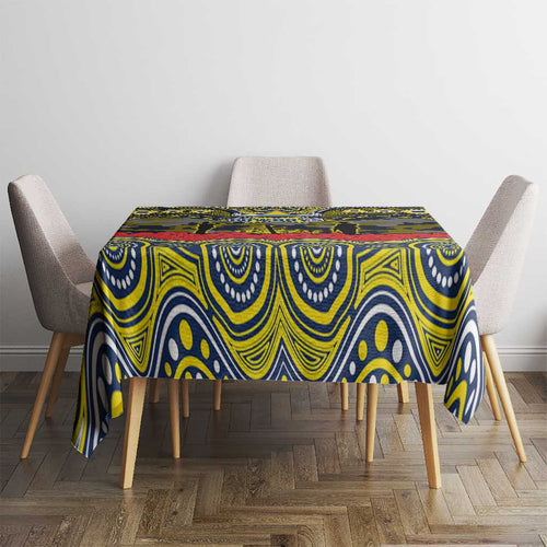 ANZAC Day North Queensland Cowboys Tablecloth Military Memorial Aboriginal Indigenous Art