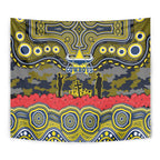 ANZAC Day North Queensland Cowboys Tapestry Military Memorial Aboriginal Indigenous Art