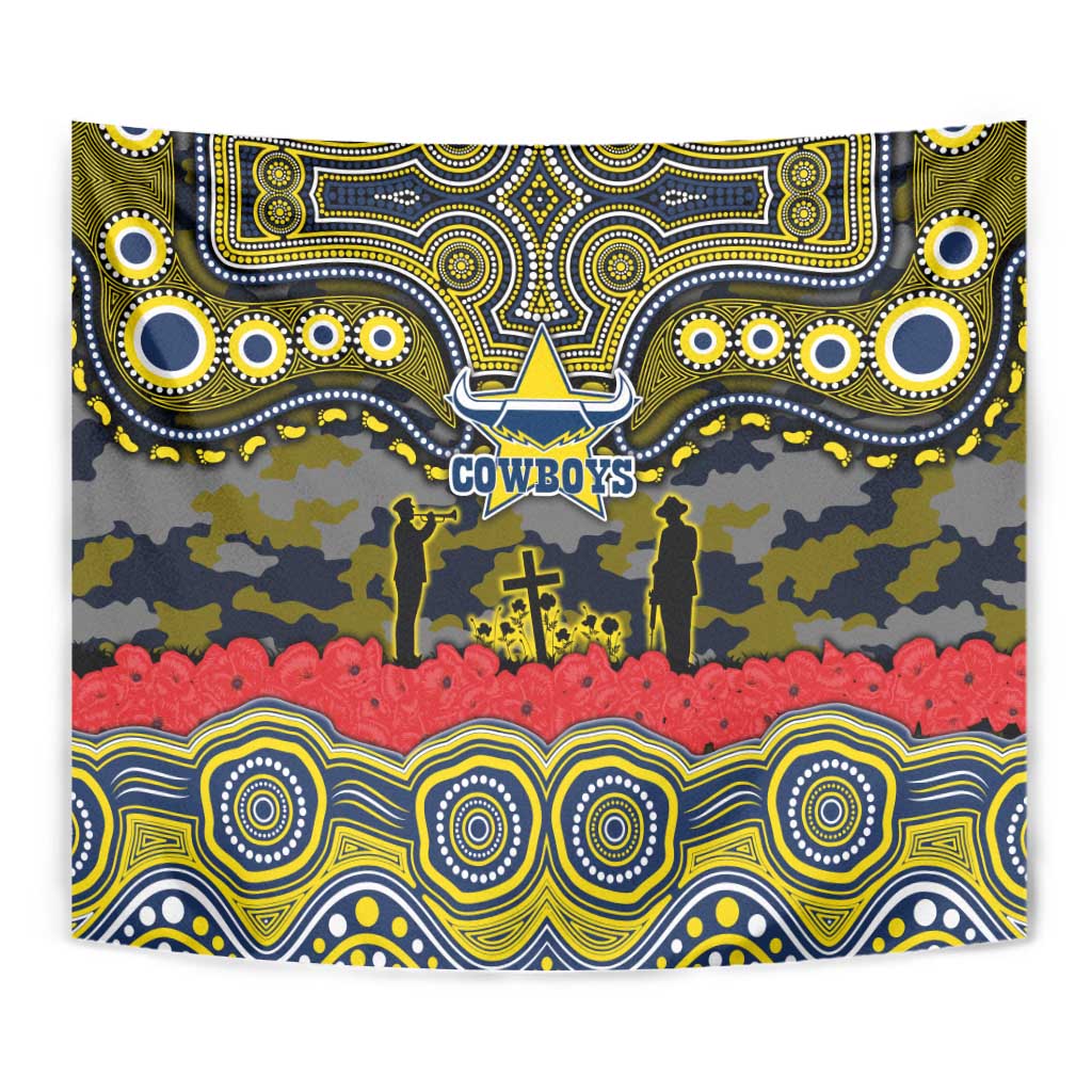 ANZAC Day North Queensland Cowboys Tapestry Military Memorial Aboriginal Indigenous Art
