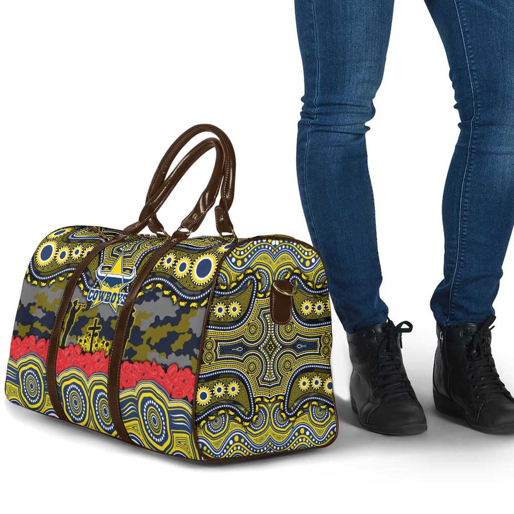 ANZAC Day North Queensland Cowboys Travel Bag Military Memorial Aboriginal Indigenous Art