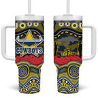 ANZAC Day North Queensland Cowboys Tumbler With Handle Military Memorial Aboriginal Indigenous Art