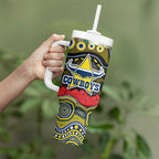 ANZAC Day North Queensland Cowboys Tumbler With Handle Military Memorial Aboriginal Indigenous Art