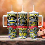 ANZAC Day North Queensland Cowboys Tumbler With Handle Military Memorial Aboriginal Indigenous Art