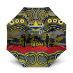 ANZAC Day North Queensland Cowboys Umbrella Military Memorial Aboriginal Indigenous Art