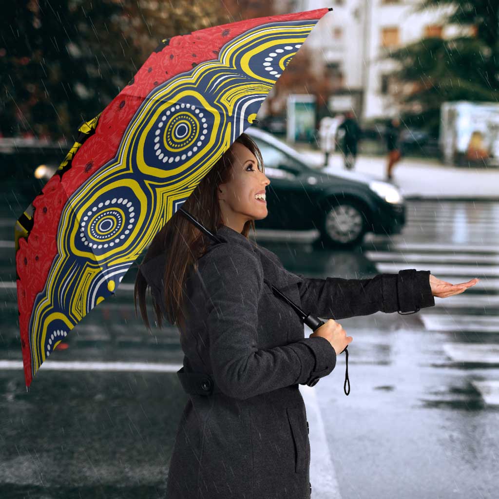 ANZAC Day North Queensland Cowboys Umbrella Military Memorial Aboriginal Indigenous Art