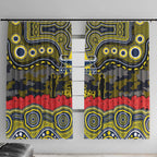 ANZAC Day North Queensland Cowboys Window Curtain Military Memorial Aboriginal Indigenous Art