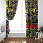 ANZAC Day North Queensland Cowboys Window Curtain Military Memorial Aboriginal Indigenous Art