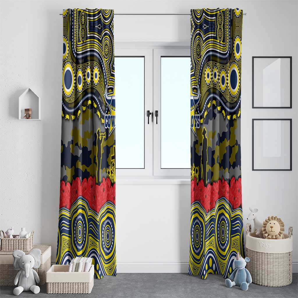 ANZAC Day North Queensland Cowboys Window Curtain Military Memorial Aboriginal Indigenous Art