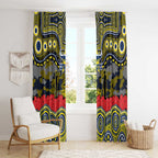ANZAC Day North Queensland Cowboys Window Curtain Military Memorial Aboriginal Indigenous Art