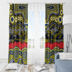 ANZAC Day North Queensland Cowboys Window Curtain Military Memorial Aboriginal Indigenous Art