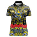 ANZAC Day North Queensland Cowboys Women Polo Shirt Military Memorial Aboriginal Indigenous Art