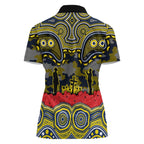 ANZAC Day North Queensland Cowboys Women Polo Shirt Military Memorial Aboriginal Indigenous Art