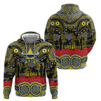 ANZAC Day North Queensland Cowboys Zip Hoodie Military Memorial Aboriginal Indigenous Art