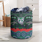 ANZAC Day New Zealand Warriors Laundry Basket Military Memorial Aboriginal Indigenous Art