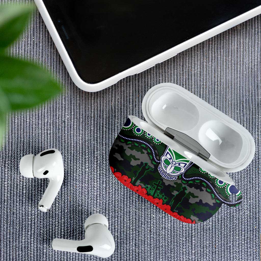 ANZAC Day New Zealand Warriors AirPods Case Military Memorial Aboriginal Indigenous Art
