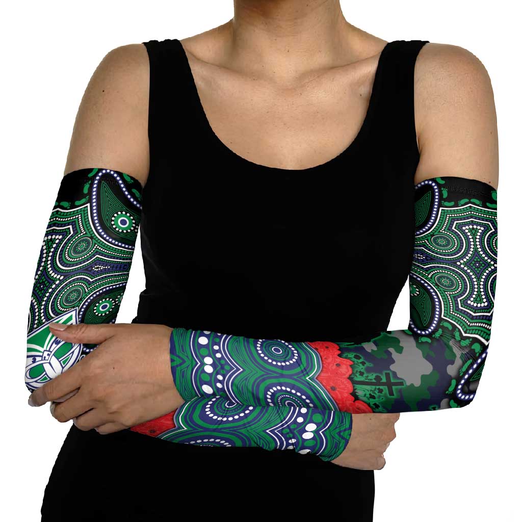 ANZAC Day New Zealand Warriors Arm Sleeves Military Memorial Aboriginal Indigenous Art