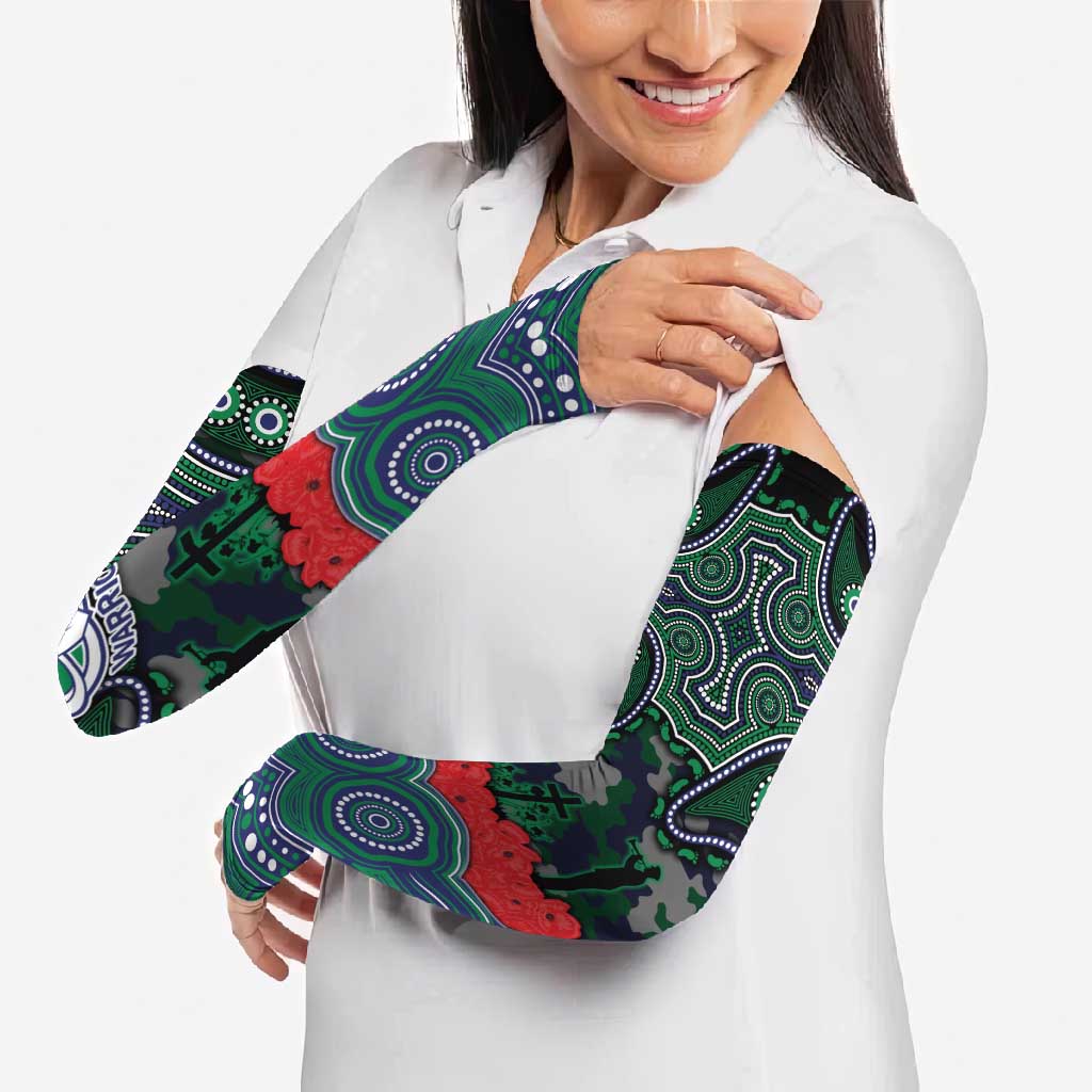 ANZAC Day New Zealand Warriors Arm Sleeves Military Memorial Aboriginal Indigenous Art