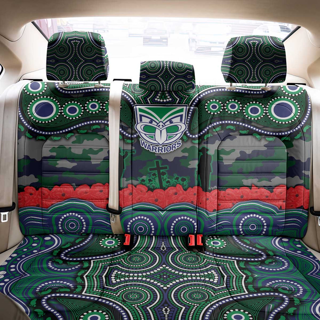 ANZAC Day New Zealand Warriors Back Car Seat Cover Military Memorial Aboriginal Indigenous Art