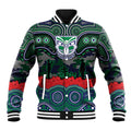 ANZAC Day New Zealand Warriors Baseball Jacket Military Memorial Aboriginal Indigenous Art