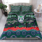 ANZAC Day New Zealand Warriors Bedding Set Military Memorial Aboriginal Indigenous Art