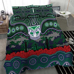 ANZAC Day New Zealand Warriors Bedding Set Military Memorial Aboriginal Indigenous Art