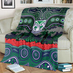 ANZAC Day New Zealand Warriors Blanket Military Memorial Aboriginal Indigenous Art