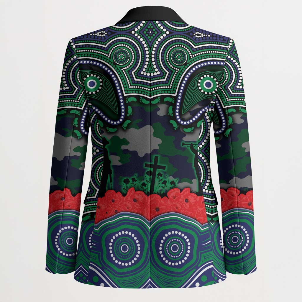 ANZAC Day New Zealand Warriors Blazer Military Memorial Aboriginal Indigenous Art