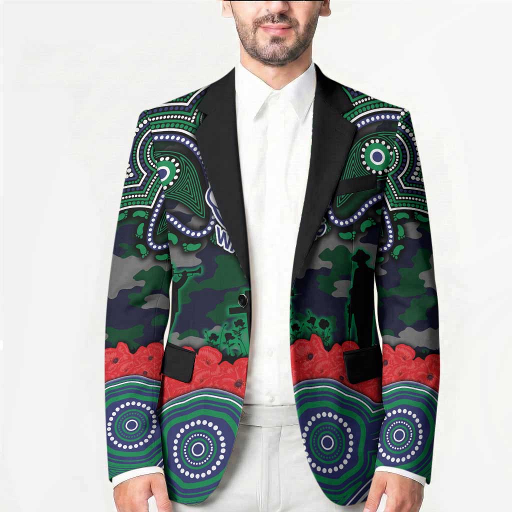 ANZAC Day New Zealand Warriors Blazer Military Memorial Aboriginal Indigenous Art
