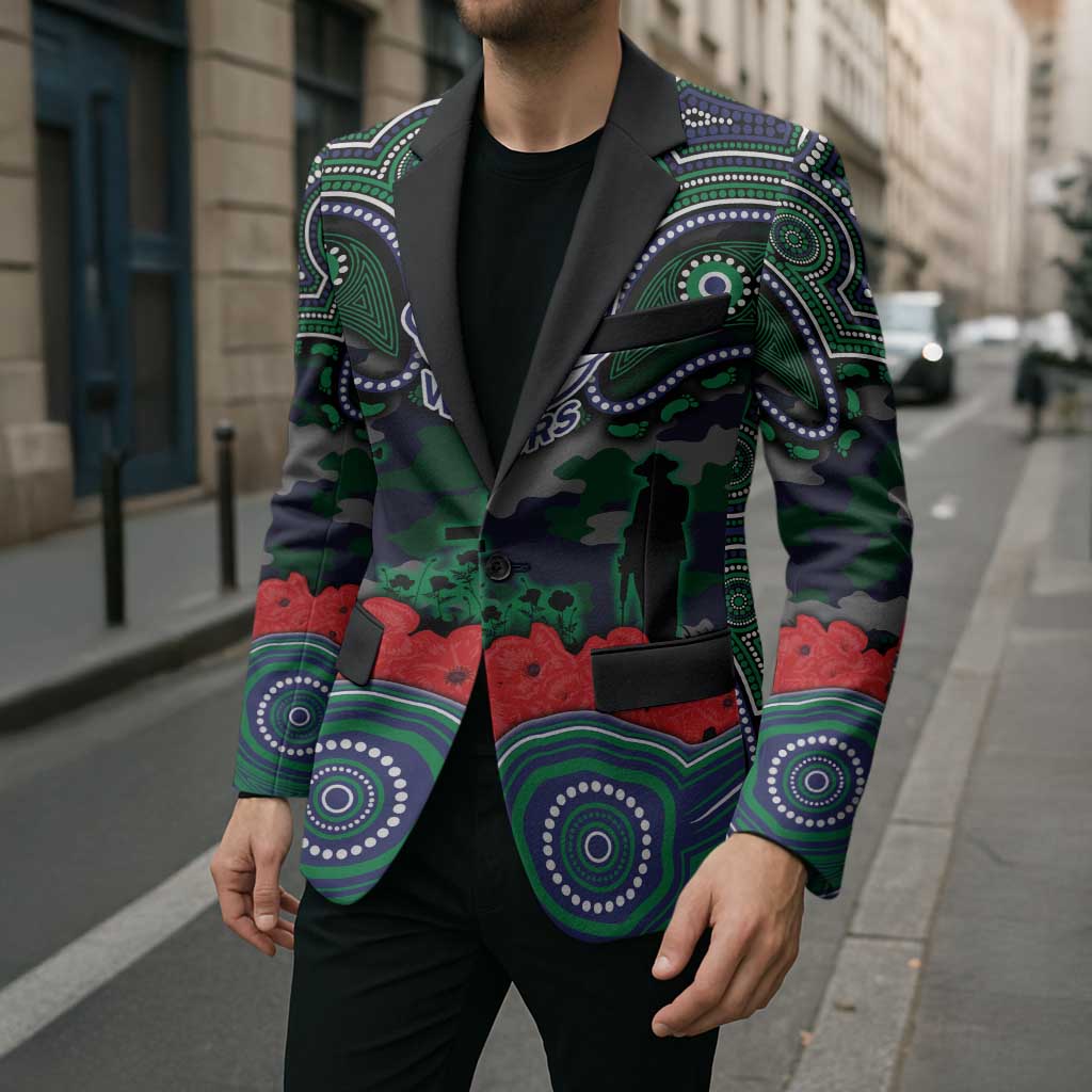 ANZAC Day New Zealand Warriors Blazer Military Memorial Aboriginal Indigenous Art