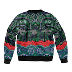 ANZAC Day New Zealand Warriors Bomber Jacket Military Memorial Aboriginal Indigenous Art
