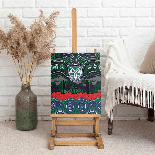 ANZAC Day New Zealand Warriors Canvas Wall Art Military Memorial Aboriginal Indigenous Art