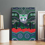 ANZAC Day New Zealand Warriors Canvas Wall Art Military Memorial Aboriginal Indigenous Art
