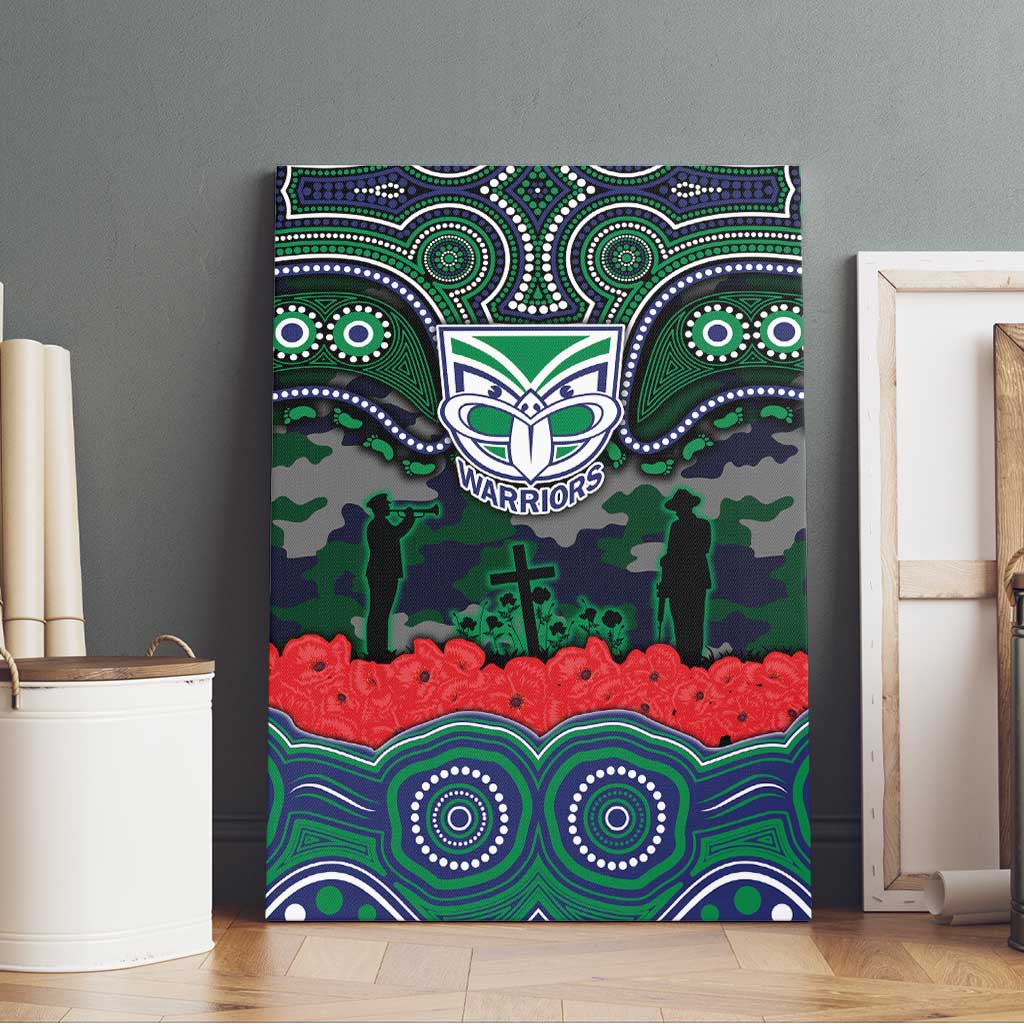 ANZAC Day New Zealand Warriors Canvas Wall Art Military Memorial Aboriginal Indigenous Art
