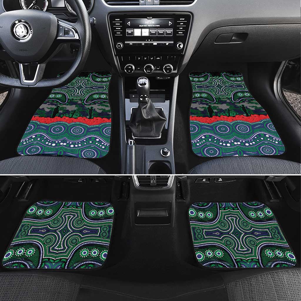 ANZAC Day New Zealand Warriors Car Mats Military Memorial Aboriginal Indigenous Art
