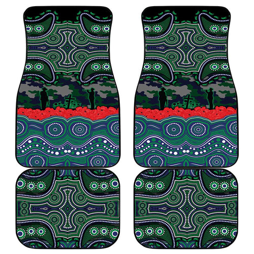 ANZAC Day New Zealand Warriors Car Mats Military Memorial Aboriginal Indigenous Art