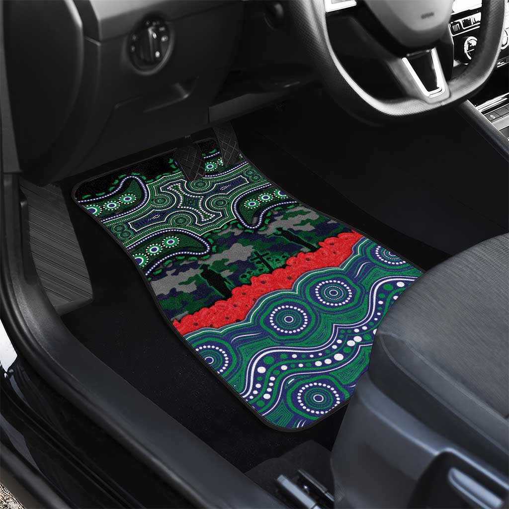 ANZAC Day New Zealand Warriors Car Mats Military Memorial Aboriginal Indigenous Art