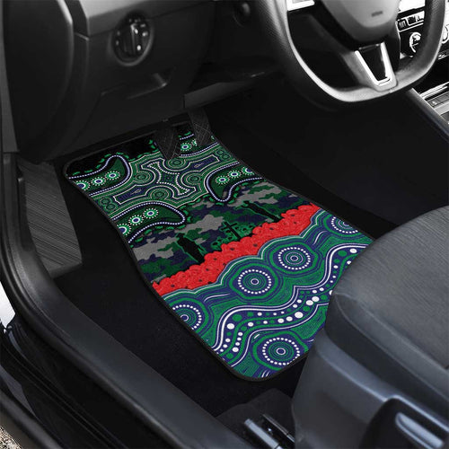 ANZAC Day New Zealand Warriors Car Mats Military Memorial Aboriginal Indigenous Art