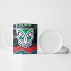 ANZAC Day New Zealand Warriors Ceramic Mug Military Memorial Aboriginal Indigenous Art