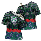 ANZAC Day New Zealand Warriors Cross Shoulder Shirt Military Memorial Aboriginal Indigenous Art