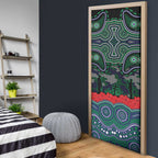 ANZAC Day New Zealand Warriors Door Cover Military Memorial Aboriginal Indigenous Art