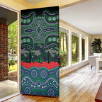 ANZAC Day New Zealand Warriors Door Cover Military Memorial Aboriginal Indigenous Art