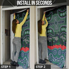 ANZAC Day New Zealand Warriors Door Cover Military Memorial Aboriginal Indigenous Art