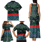 ANZAC Day New Zealand Warriors Family Matching Tank Maxi Dress and Hawaiian Shirt Military Memorial Aboriginal Indigenous Art