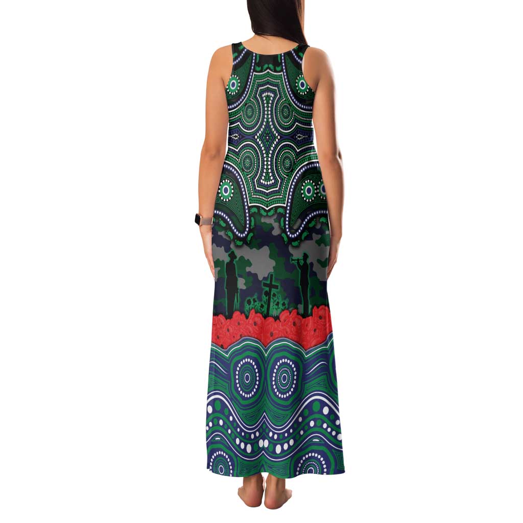 ANZAC Day New Zealand Warriors Family Matching Tank Maxi Dress and Hawaiian Shirt Military Memorial Aboriginal Indigenous Art